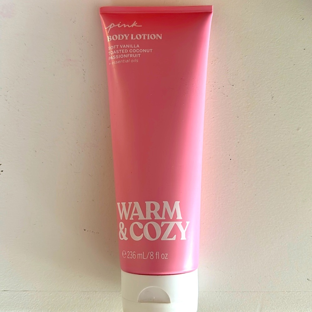 Brand new pink body, lotion, warm, and cozy!